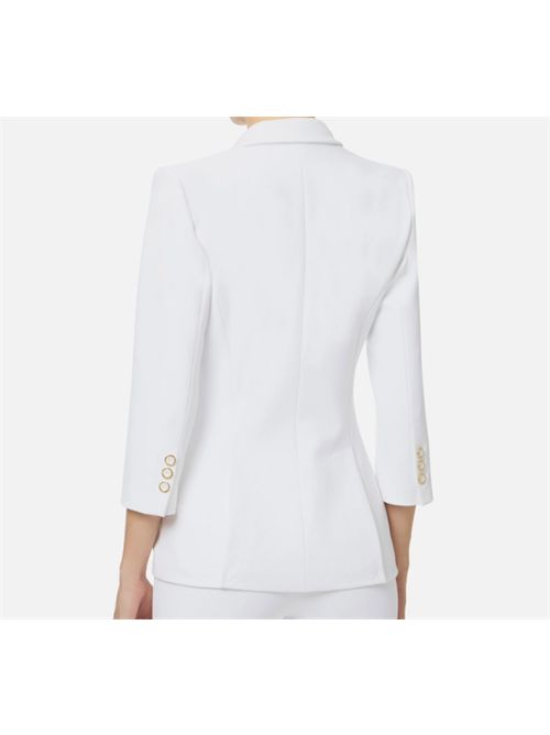JACKET IN DOUBLE LAYER STRETCH CREPE ELISABETTA FRANCHI | GI21561E2360 avorio